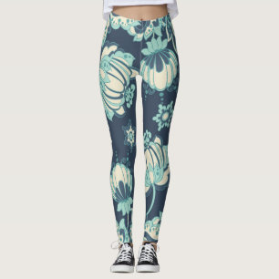 Indian Floral Vintage Seamless Pattern Leggings
