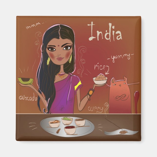Indian Food Magnet (Front)