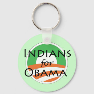 Indian for Obama Keychain
