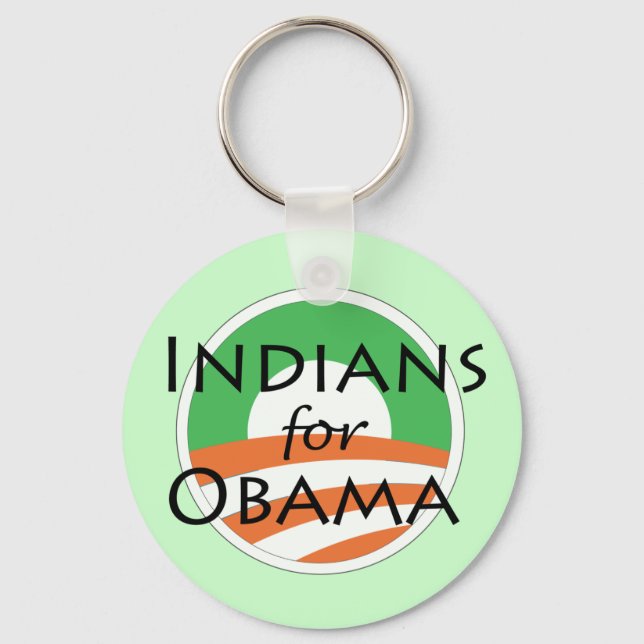 Indian for Obama Keychain (Front)