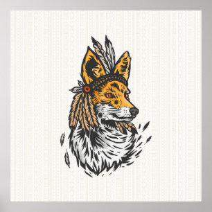 Indian Fox Poster