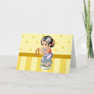 Indian Girl Greeting Card