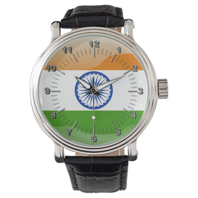 Indian glossy flag watch (Front)