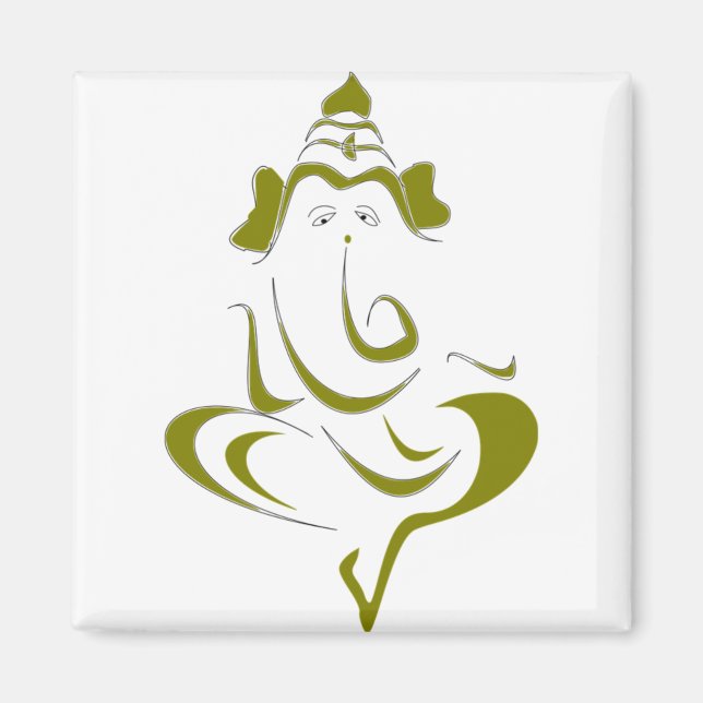 Indian God Ganesha Magnet (Front)