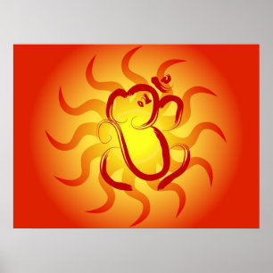 Indian God Ganesha - Poster
