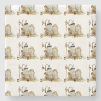 Indian God Shiv Shakti Stone Coaster