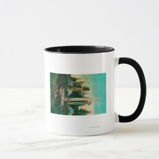 Indian Graves and Totems in Alaska StateState Mug (Right)