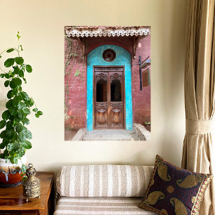Indian Haveli Door Poster