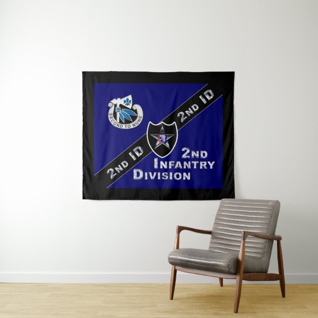 “Indian Head” 2nd Infantry Division Tapestry (In Situ (Horizontal))