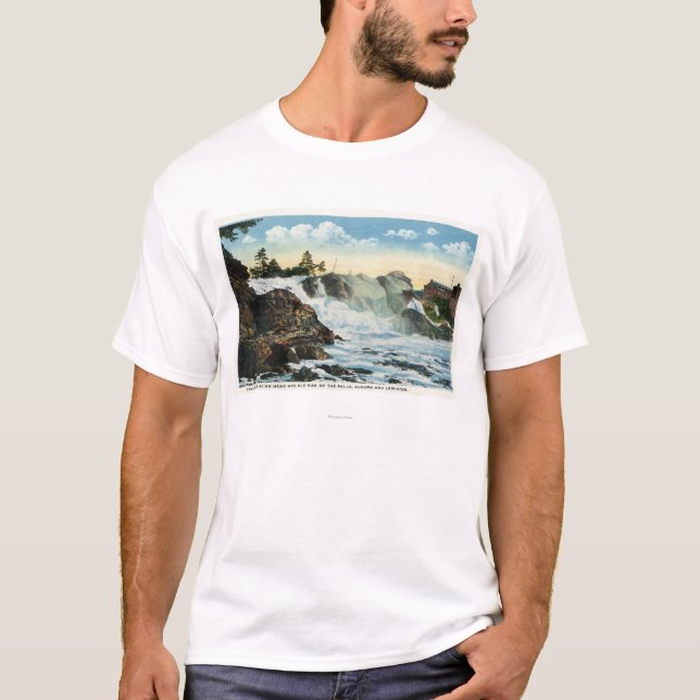 Indian Head and Old Man of the Falls View T-Shirt (Front)