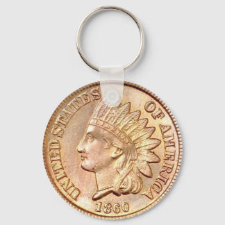 Indian Head Cent Keychain