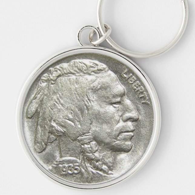 INDIAN HEAD NICKEL KEYCHAIN (Front)