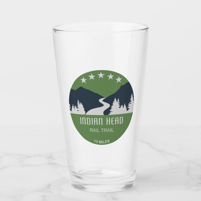 Indian Head Rail Trail Glass (Front)
