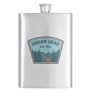 Indian Head Rail Trail Hip Flask