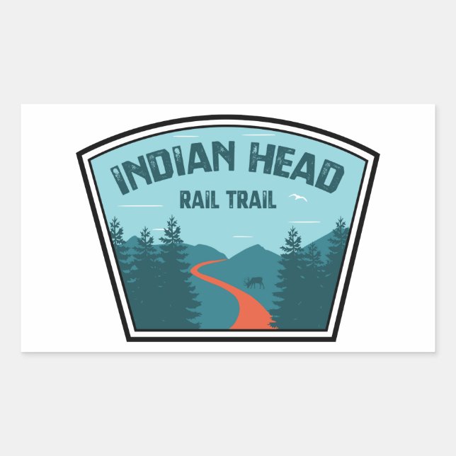 Indian Head Rail Trail Sticker (Front)