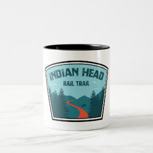Indian Head Rail Trail Two-Tone Coffee Mug