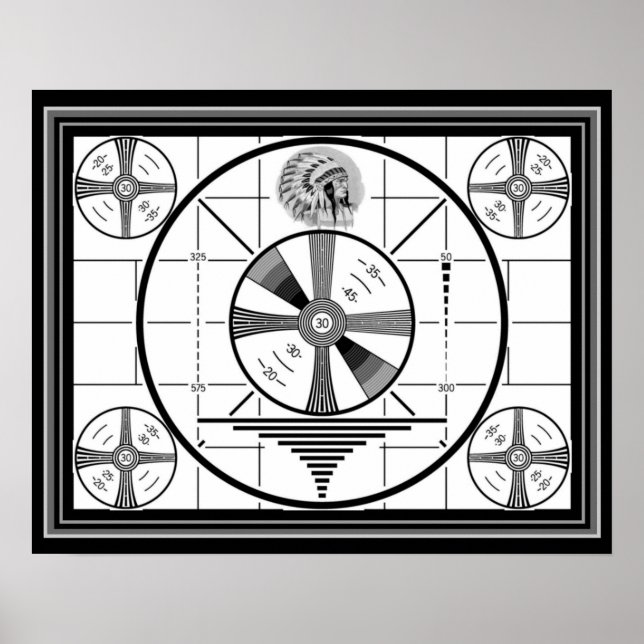 Indian Head Test Pattern 16 x 20 Poster (Front)