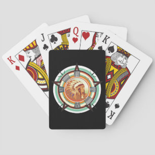 Indian Head Test Pattern Customizable Playing Cards
