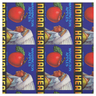 Indian Head Washington Apples Fabric