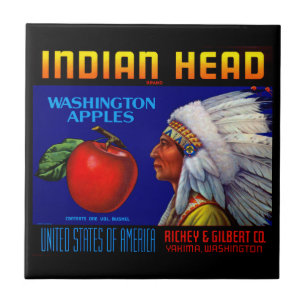 Indian Head Washington Apples Tile