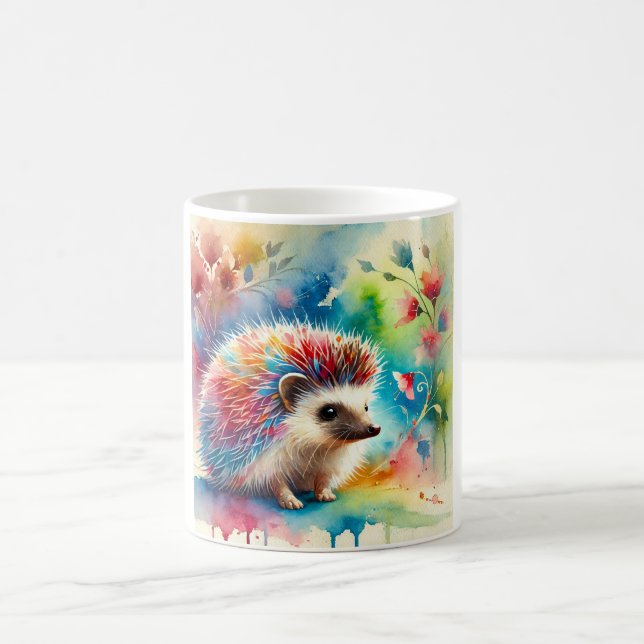 Indian Hedgehog 200624AREF216 - Watercolor Coffee Mug (Center)