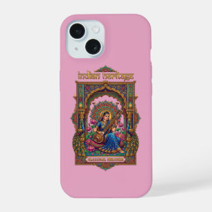 Indian Heritage: Classical Musician Veena Art iPhone 15 Case