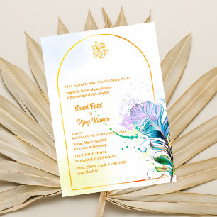 Indian Hindu Wedding Ganesha Invitation