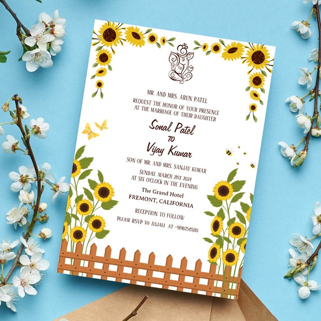 Indian Hindu Wedding Ganesha Invitation (Creator Uploaded)