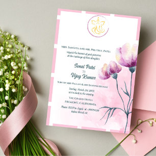 Indian Hindu Wedding Ganesha Invitation