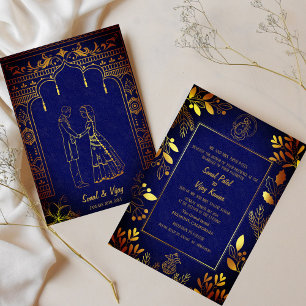 Indian Hindu Wedding Ganesha Invitation