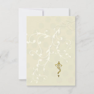 Indian hindu wedding invitation