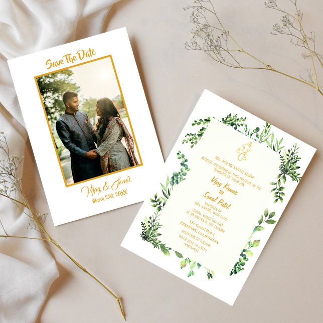 Indian Hindu Wedding Invitation with Custom Image (Creator Uploaded)