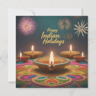 Indian holiday season card
