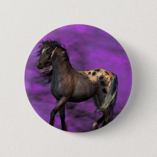 Indian Horse 2 Inch Round Button