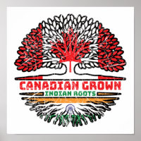 Indian India Canadian Canada Tree Roots Flag