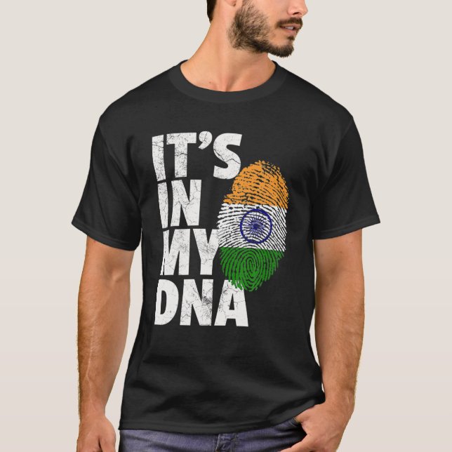Indian India Flag Pride Country Home Nation Gift T-Shirt (Front)