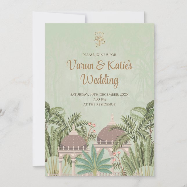 Indian invitations Digital & Indian Wedding cards (Front)