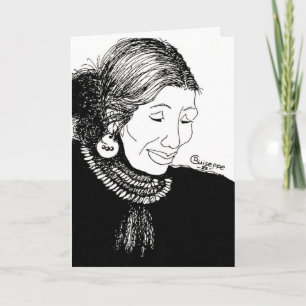 Indian Lady  Note Card