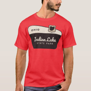 Indian Lake State Park Ohio Welcome Sign T-Shirt