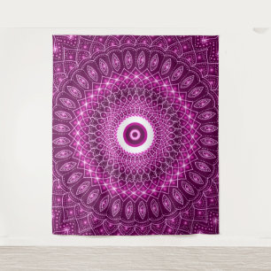 Indian Mandala pink Modern Stylish Yoga Boho Cute Tapestry