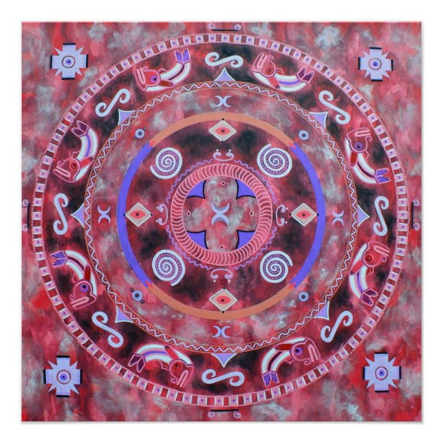 Indian mandala poster (Front)
