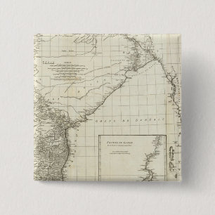 Indian Map 2 Inch Square Button