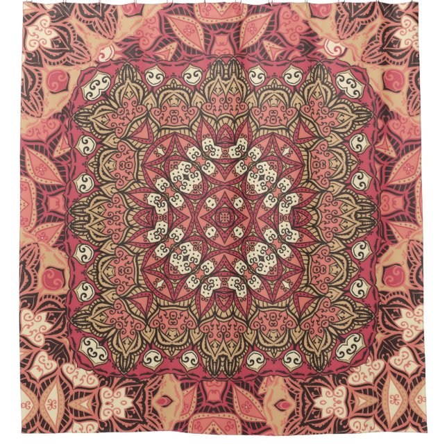 Indian medallion, boho ethnic ornament (Front)