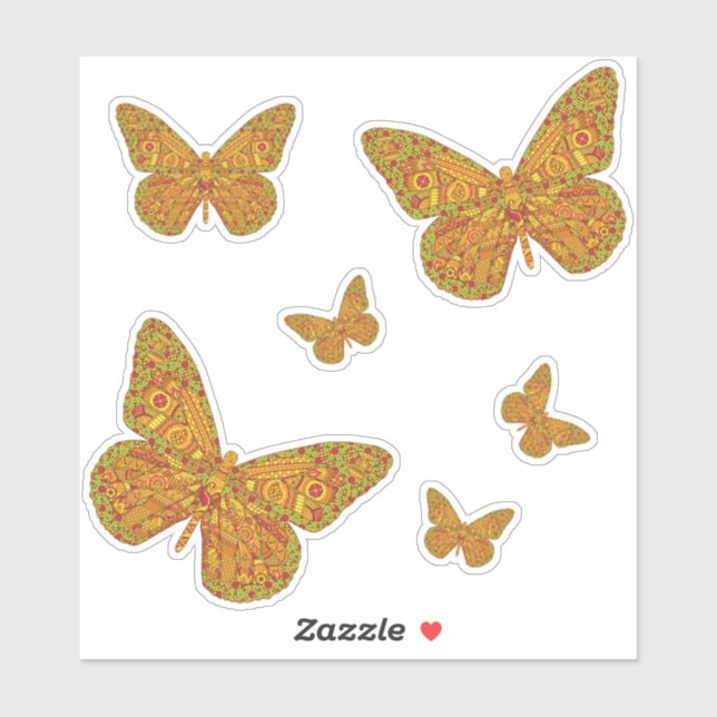 Indian Monarch Contour Sticker (Sheet)