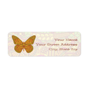 Indian Monarch Return Address Label