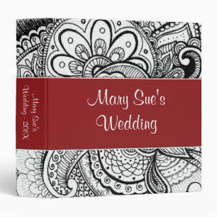 Indian Moroccan Exotic Ethnic African Henna Tattoo Binder