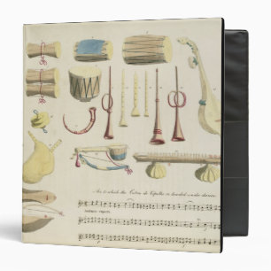 Indian Musical Instruments, plate 23 from 'Orienta Binder