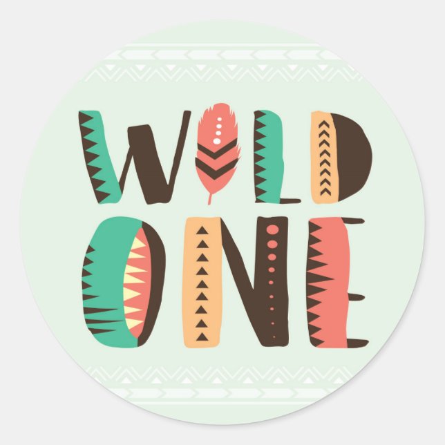 Indian Native American African Thank You Classic Round Sticker (Front)