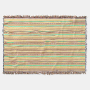Indian Native American Pattern Vintage Seamless Throw Blanket