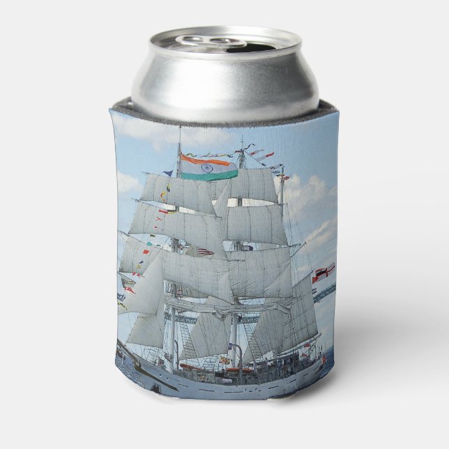 Indian Navy sail training ship Tarangini  Can Cooler (Can Back)